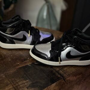 Nike Kids Sneakers Black and Silver